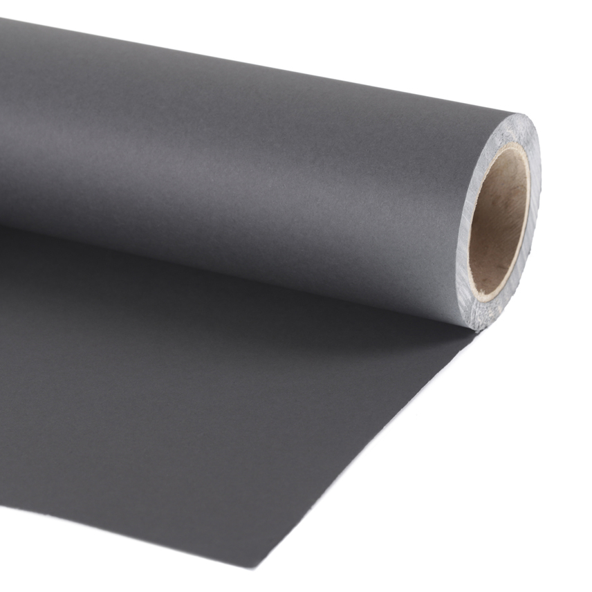 Papier-Hintergrund 1,35 x 11m Grau