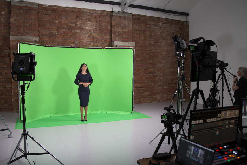 Vinyl Bodenstreifen 1.37m x 4m Chromakey Grün