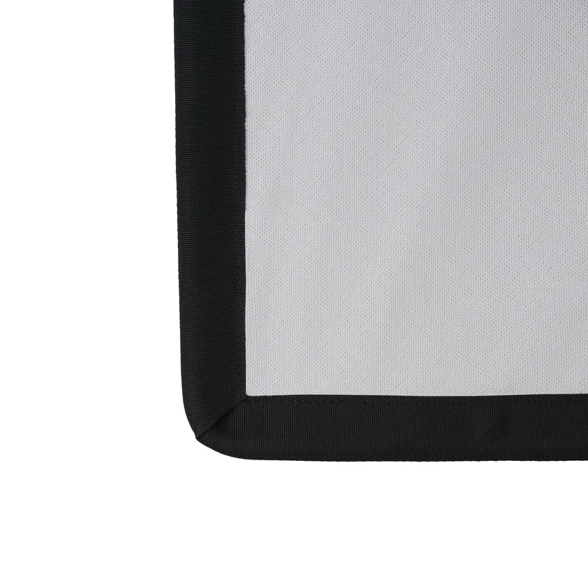 Triple Scrim White Flag 48“ x 48"