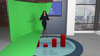 Vinyl Bodenstreifen 1.37m x 4m Chromakey Grün