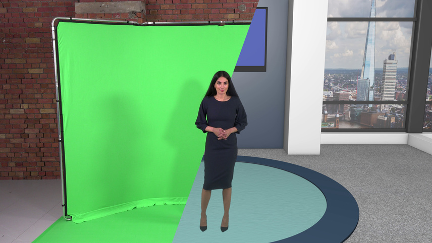 Vinyl Bodenstreifen 1.37m x 4m Chromakey Grün