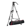Videokopf Manfrotto 526 mit Stativ 645 Fast Twin Carbon
