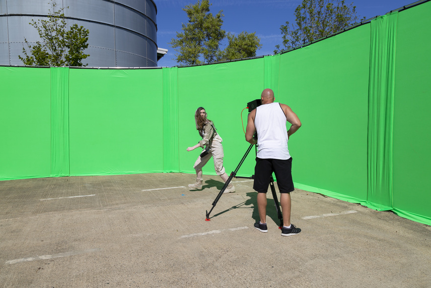 StudioLink Chroma Key Greenscreen-Kit, 3 x 3 m