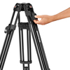 Videokopf Nitrotech 608 mit Stativ 645 Fast Twin Alu