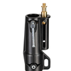 Wind-Up Lampenstativ, schwarz-zink, 3 Segmente