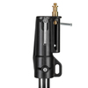 Wind-Up Alu Lampenstativ, silber, 3 Segmente