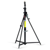 Wind-Up Lampenstativ, schwarz-zink, 3 Segmente