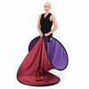Falthintergrund 1,8x2,15m Rot/Lila