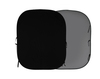 Falthintergrund Doppelseitig Schwarz/Grau 180x215cm