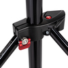 Master Alu Lampenstativ 3er-Set, schwarz mit Luftfederung