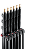 Master Alu Lampenstativ 3er-Set, schwarz mit Luftfederung