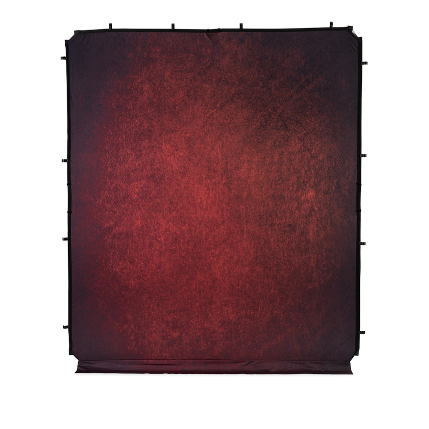 EzyFrame Vintage Hintergrundbespannung, 2 x 2,3 m, Crimson