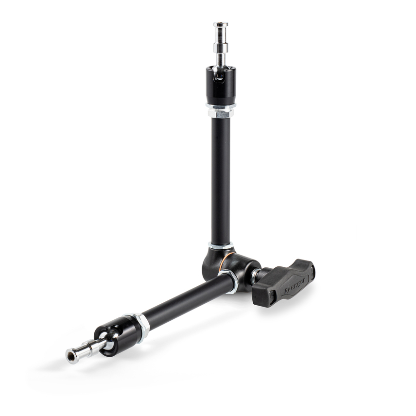Avenger Friktionsarm mit T-Knopf Schwarz, Dual 16mm Spigots