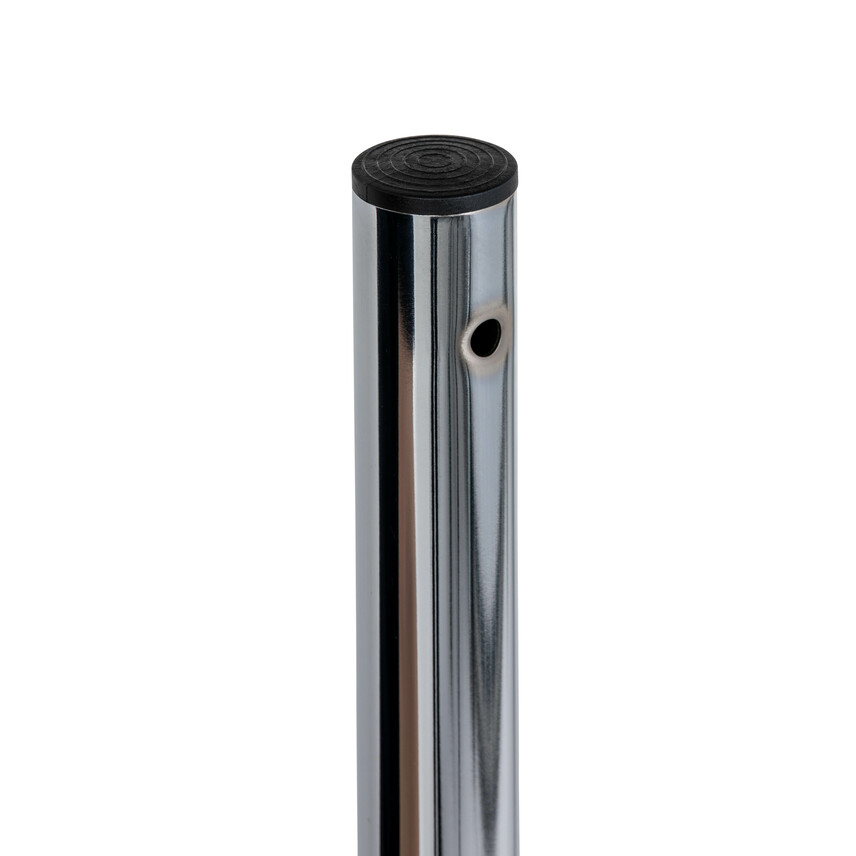 Stativ mit Rollen und Gleitträger, silber