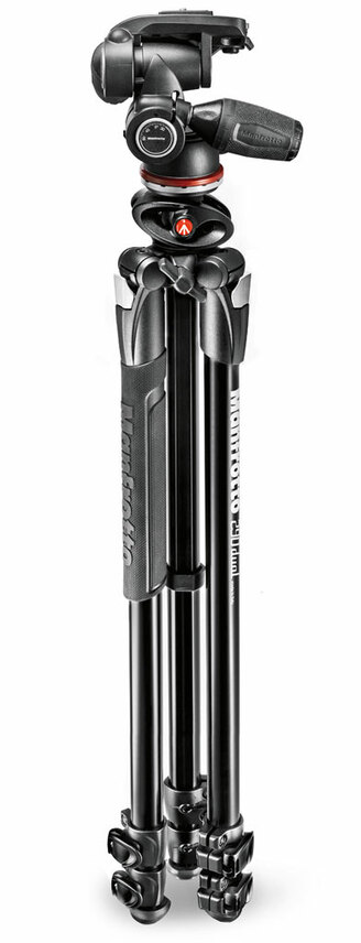 290 Dual Alu Stativ mit 3-Wege-Neiger, 3 Segmente