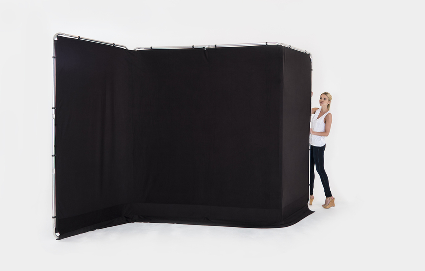 Panorama Hintergrund 4m (Schwarz)