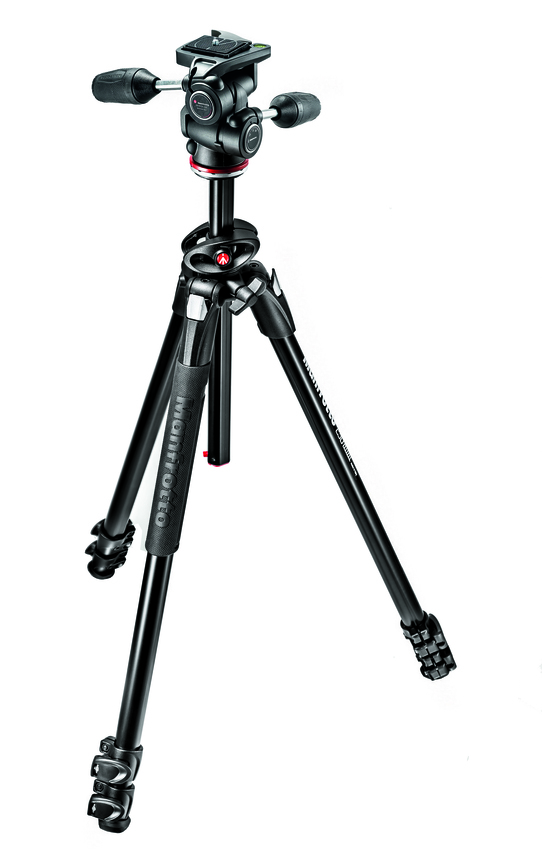 290 Dual Alu Stativ mit 3-Wege-Neiger, 3 Segmente