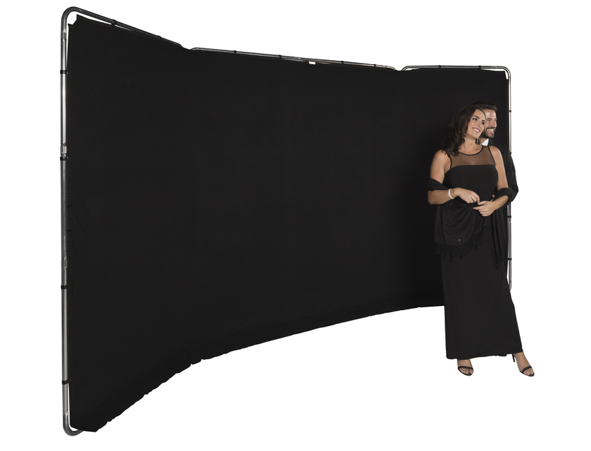 Panorama Hintergrund 4m (Schwarz)
