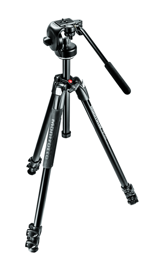 290 Xtra Alu QPL Stativ mit Fluid-Kopf, 3 Segmente