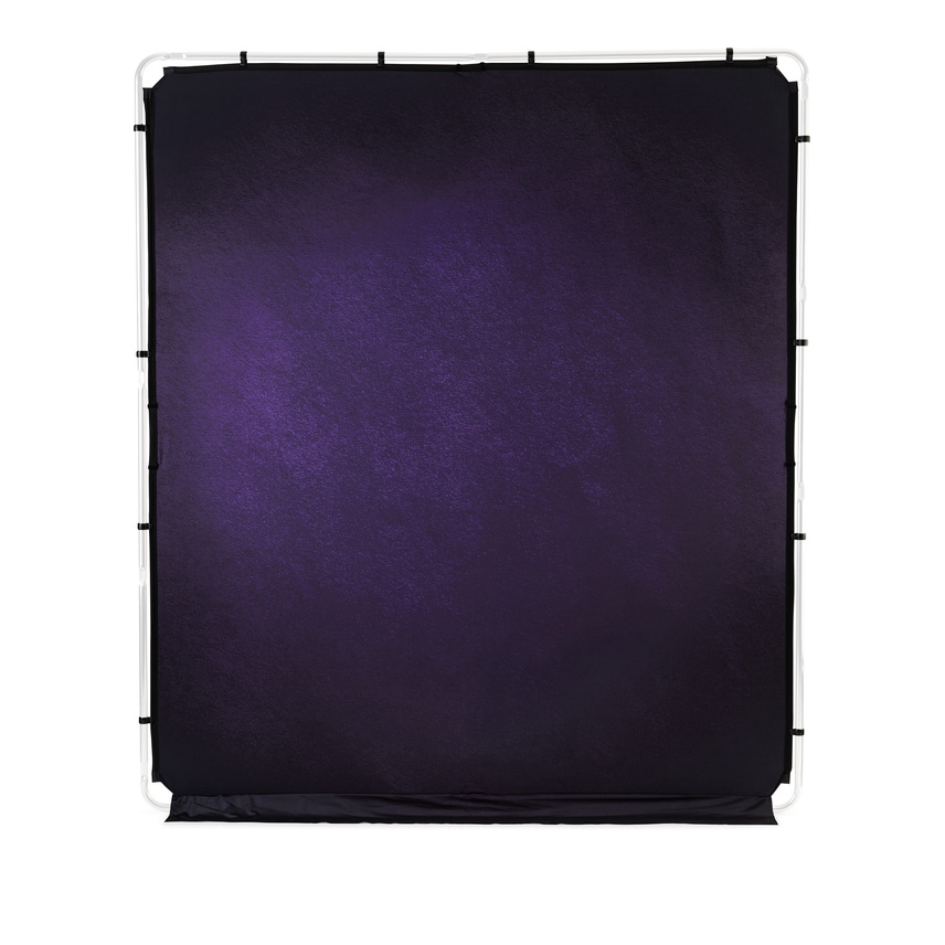 EzyFrame Vintage Hintergrundbespannung, 2 x 2,3 m, Aubergine