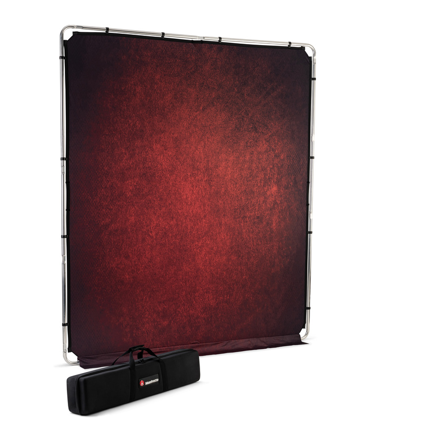 EzyFrame Vintage Hintergrund, 2 x 2,3 m, Crimson