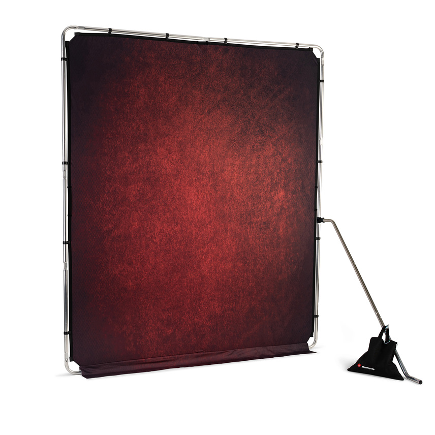 EzyFrame Vintage Hintergrund, 2 x 2,3 m, Crimson