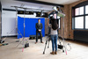 Panorama Hintergrund 4m Chromakey Blau