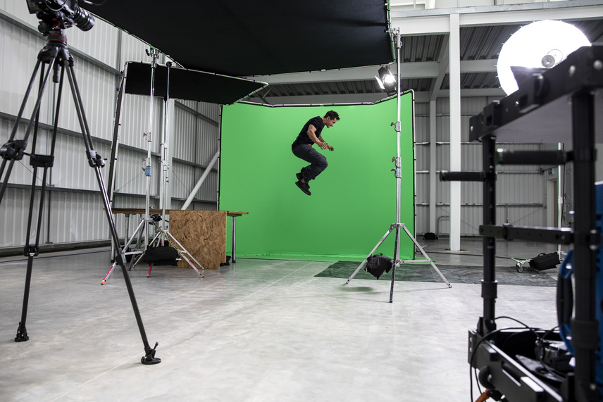 Hintergrund-Kit Manfrotto Chroma Key FX 4 x 2,9 m, Grün