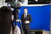 Panorama Hintergrund 4m Chromakey Blau