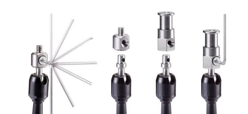 Foto-Arm m. variabler Friktion u. 1/4 Zoll Adapter