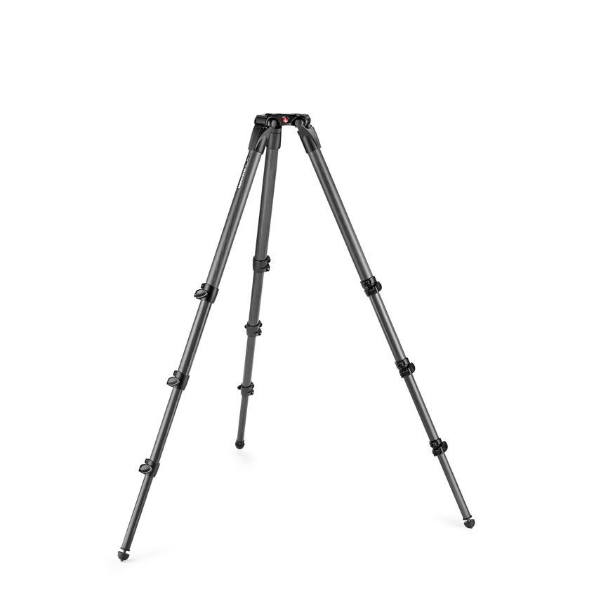 Fluid-Videokopf 504X mit Carbon-Einzelrohrstativ 536 CF