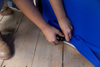 Panorama Hintergrund 4m Chromakey Blau