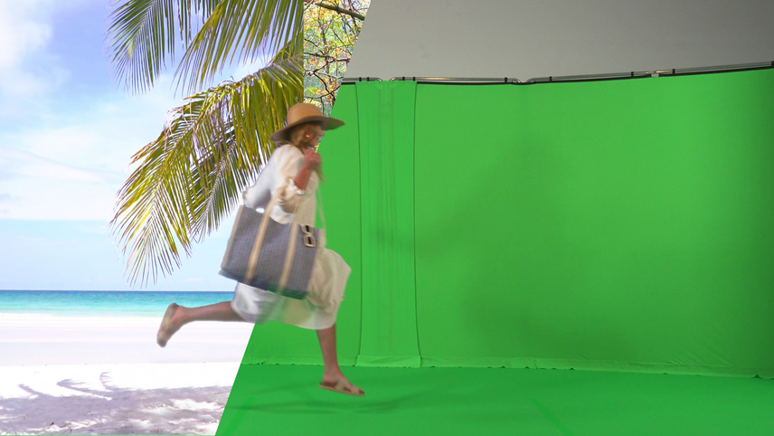 Vinyl Hintergrund / Boden 2.75m x 6m Chromakey Grün