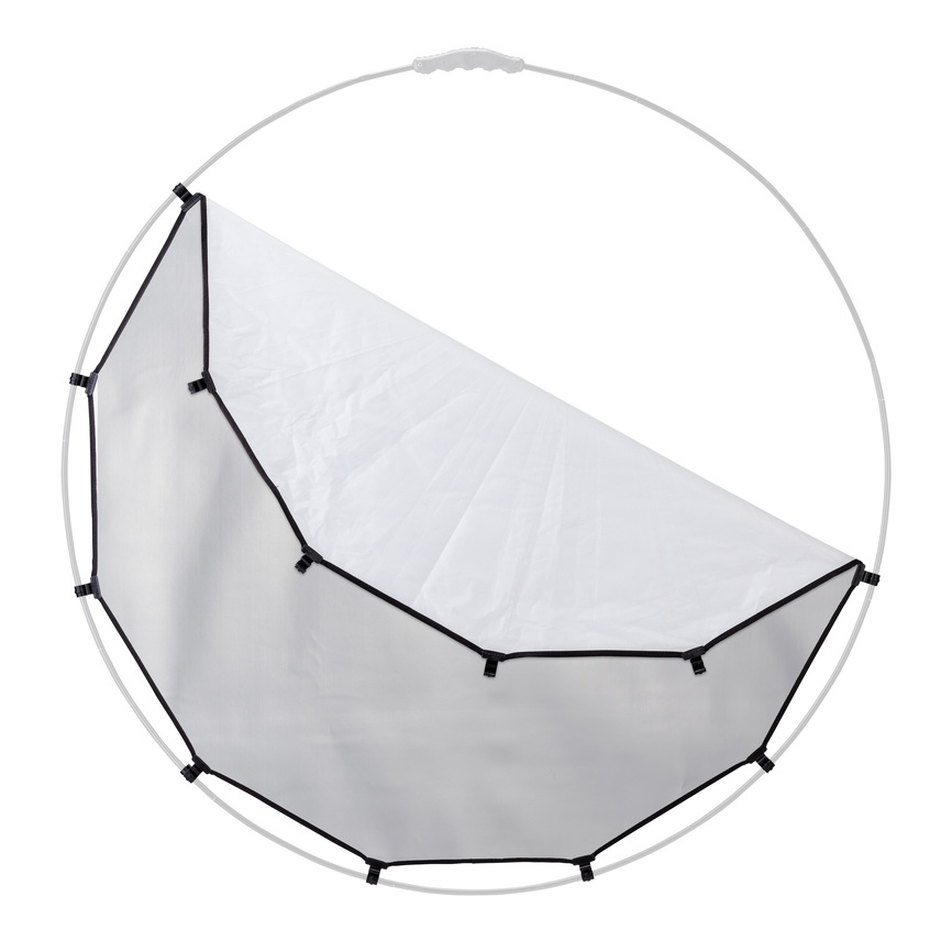 HaloCompact Plus Bespannung, 98 cm (38 Zoll), Silber/Weiß