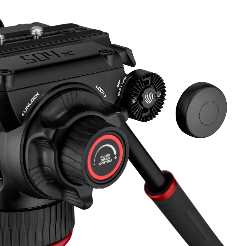 Fluid-Videokopf 504X mit flacher Basis