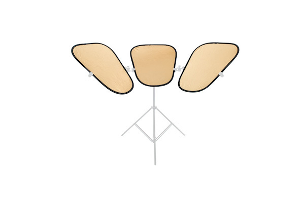 Triflector Aufheller Set mit 3 Gold/Weiß Panels