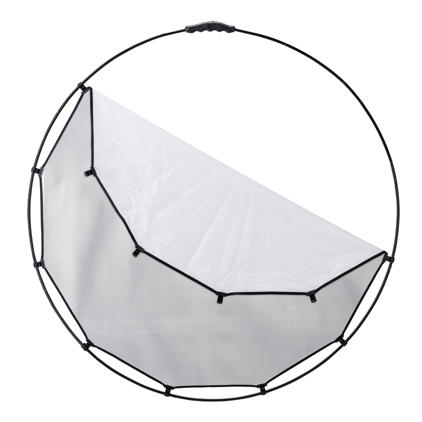 HaloCompact Plus Reflektor, 98 cm (38 Zoll), Silber/Weiß