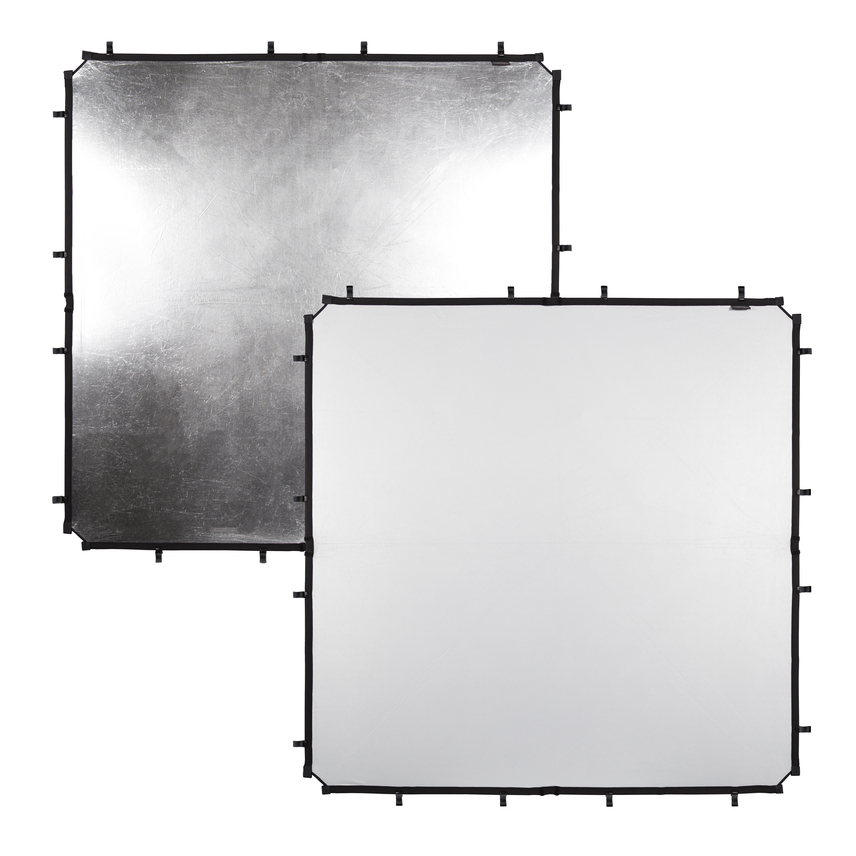 Skylite Rapid Stoff 1.5x1.5m Silb/Weiss