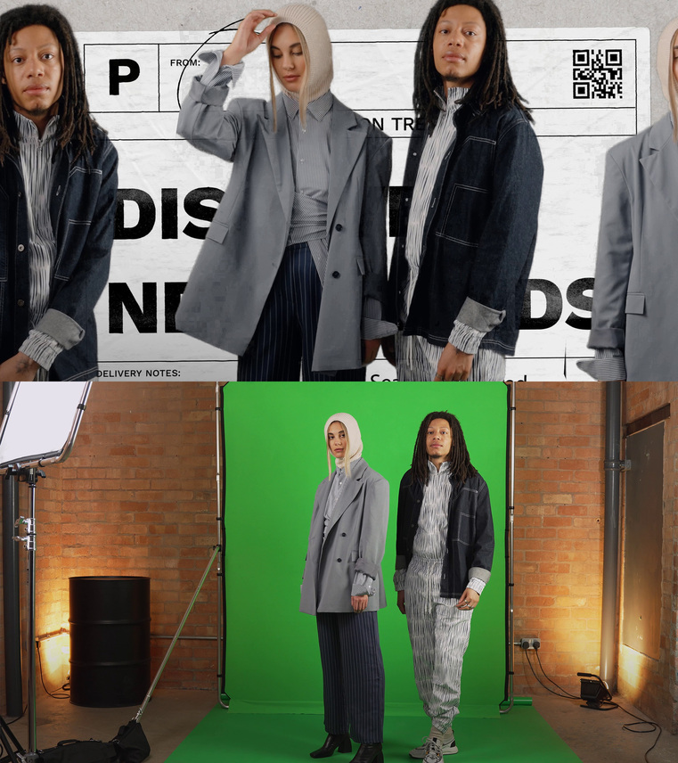 EzyFrame Hintergrund 2 m x 2,3 m Chromakey Grün