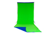 Chromakey Textilhintergrund Grün/Blau 300x700cm mit Schlaufe