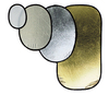 Ovaler Reflektor Silber/Gold 120 cm