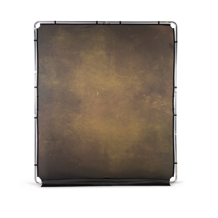 EzyFrame Vintage Hintergrund, 2 x 2,3 m, Oliv