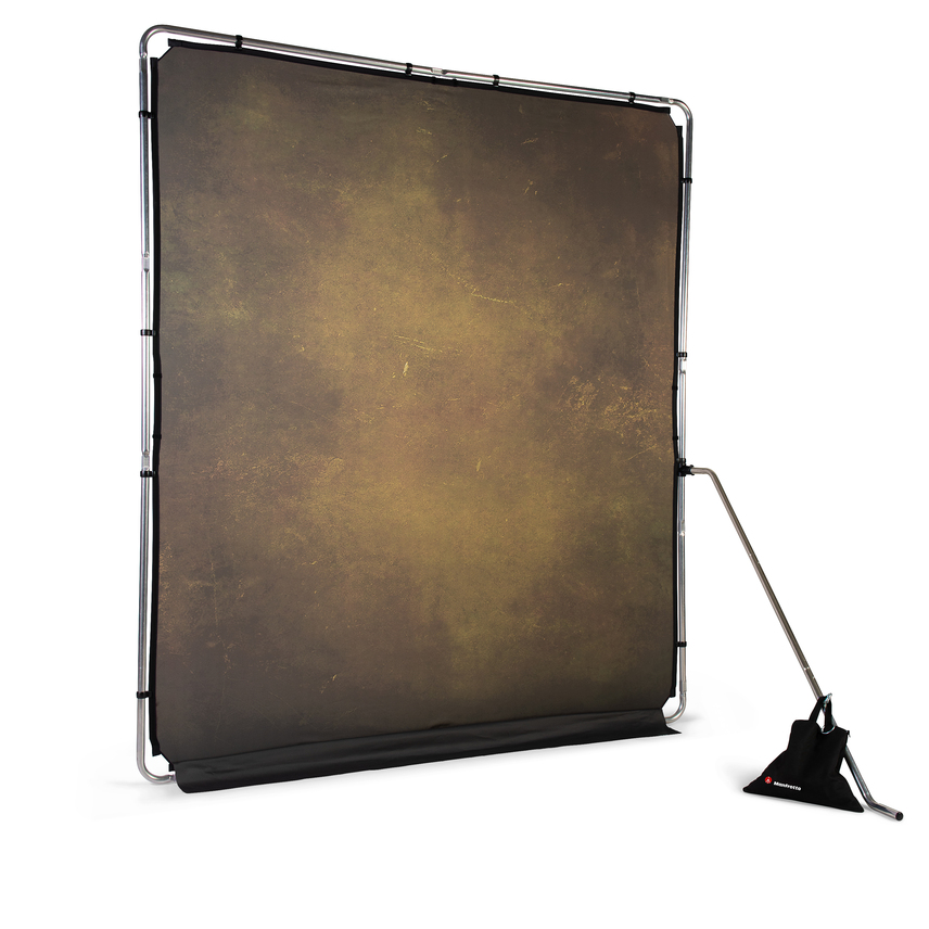 EzyFrame Vintage Hintergrund, 2 x 2,3 m, Oliv