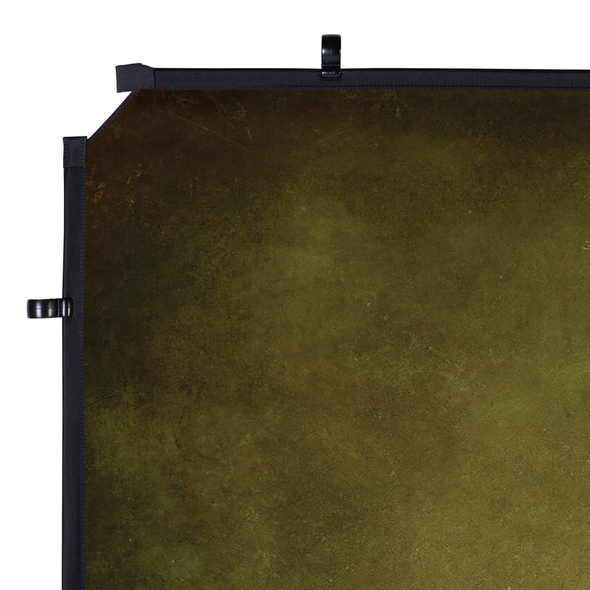 EzyFrame Vintage Hintergrundbespannung, 2 x 2,3 m, Oliv