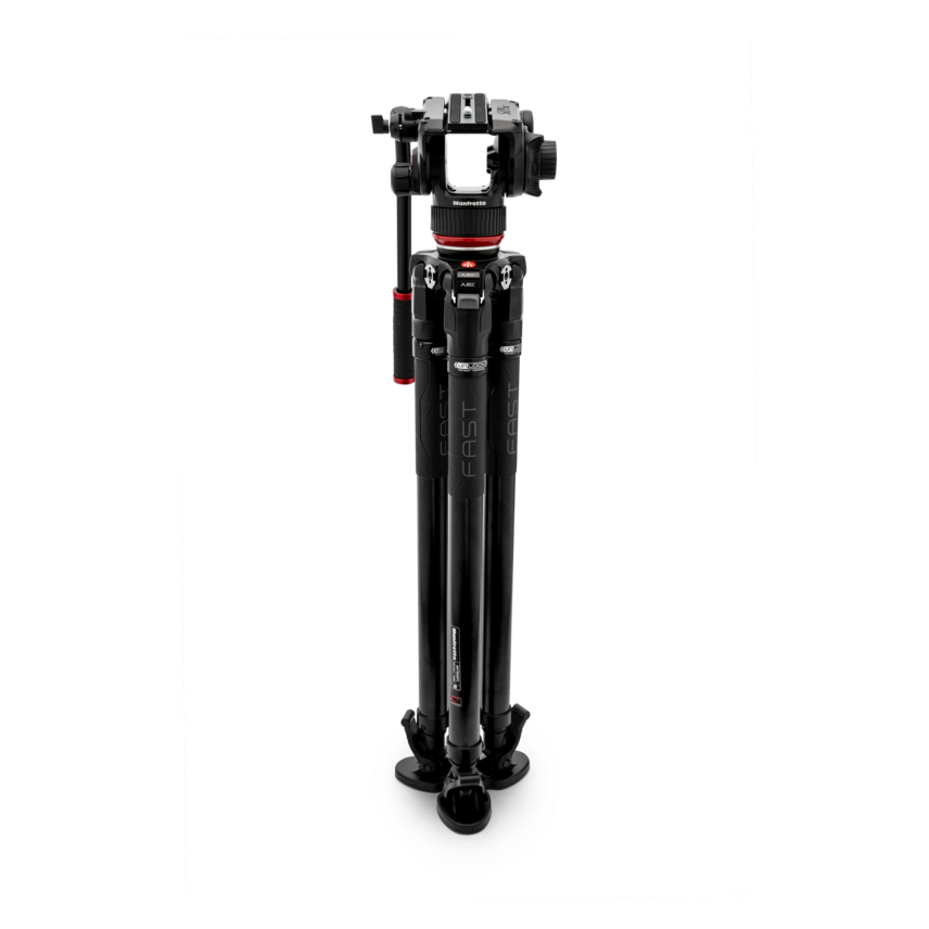 Fluid-Videokopf 504X mit Carbon-Einzelrohrstativ 635 Fast