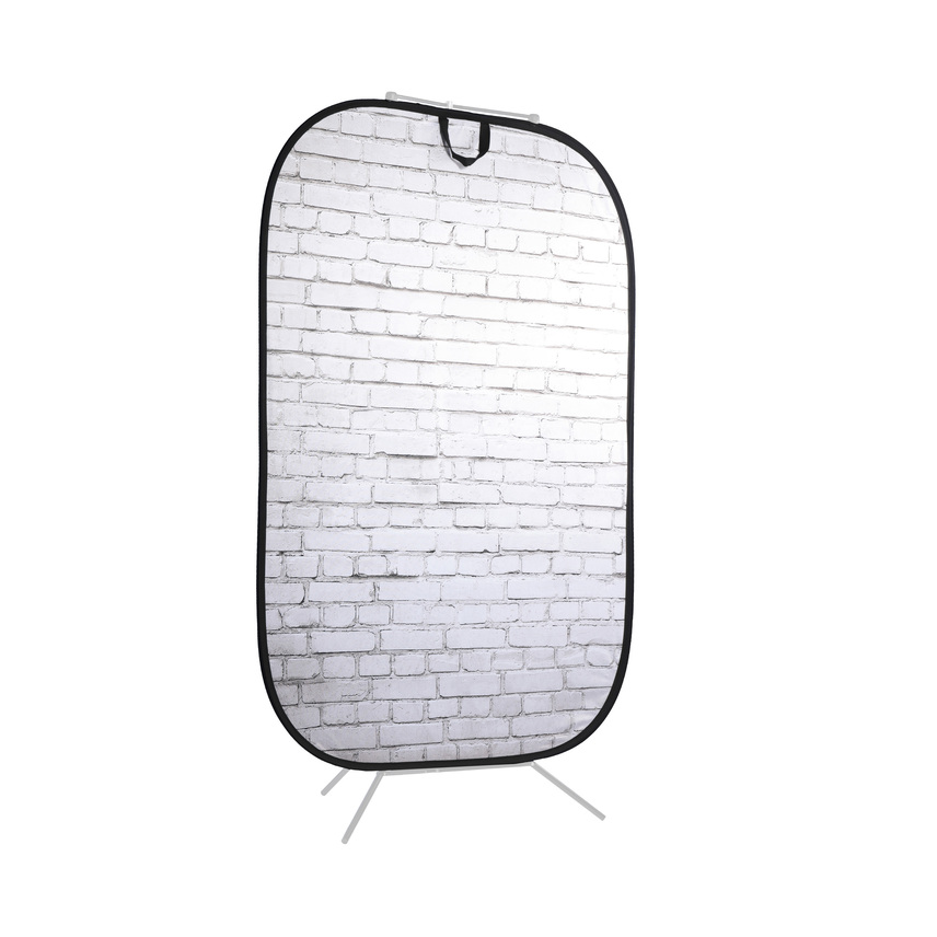 Urban Collapsible 1,5x2,1m Painted White/Industrl Grey Brick