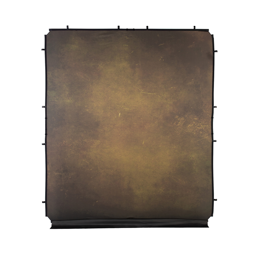 EzyFrame Vintage Hintergrundbespannung, 2 x 2,3 m, Oliv