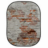 Textilhintergrund Urban (1,5m x 2,1m) Rost/Backstein