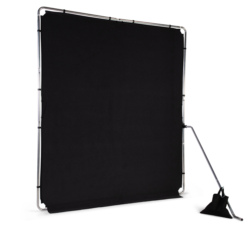 EzyFrame Hintergrund 2 m x 2,3 m Schwarz