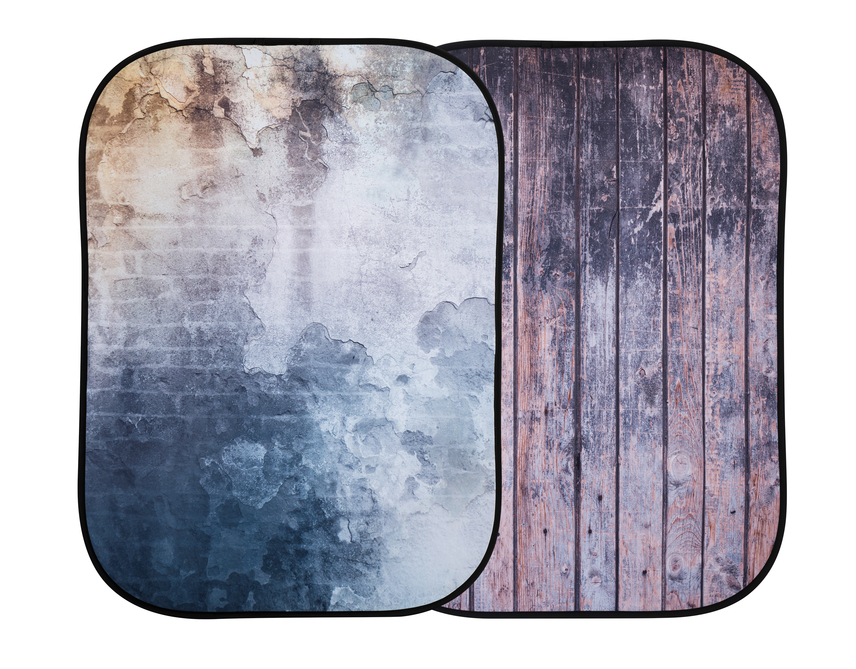 Textilhintergrund Urban (1,5m x 2,1m) Wand/Holzzaun